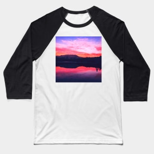 Coastal Landscape, Mountains, Beautiful Sea, Nature Art Baseball T-Shirt